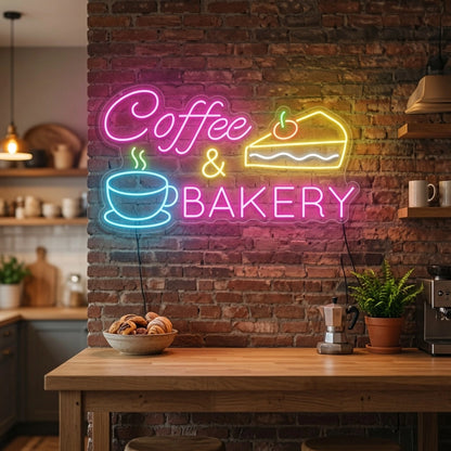 Coffee And Bakery Wall Decor LED Neon Sign - 02 High-Converting Product Image