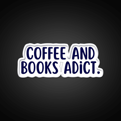 Coffee And Books Adict Cafe Led Neon Sign Espresso Bar Art Rgb Color - Shineneon