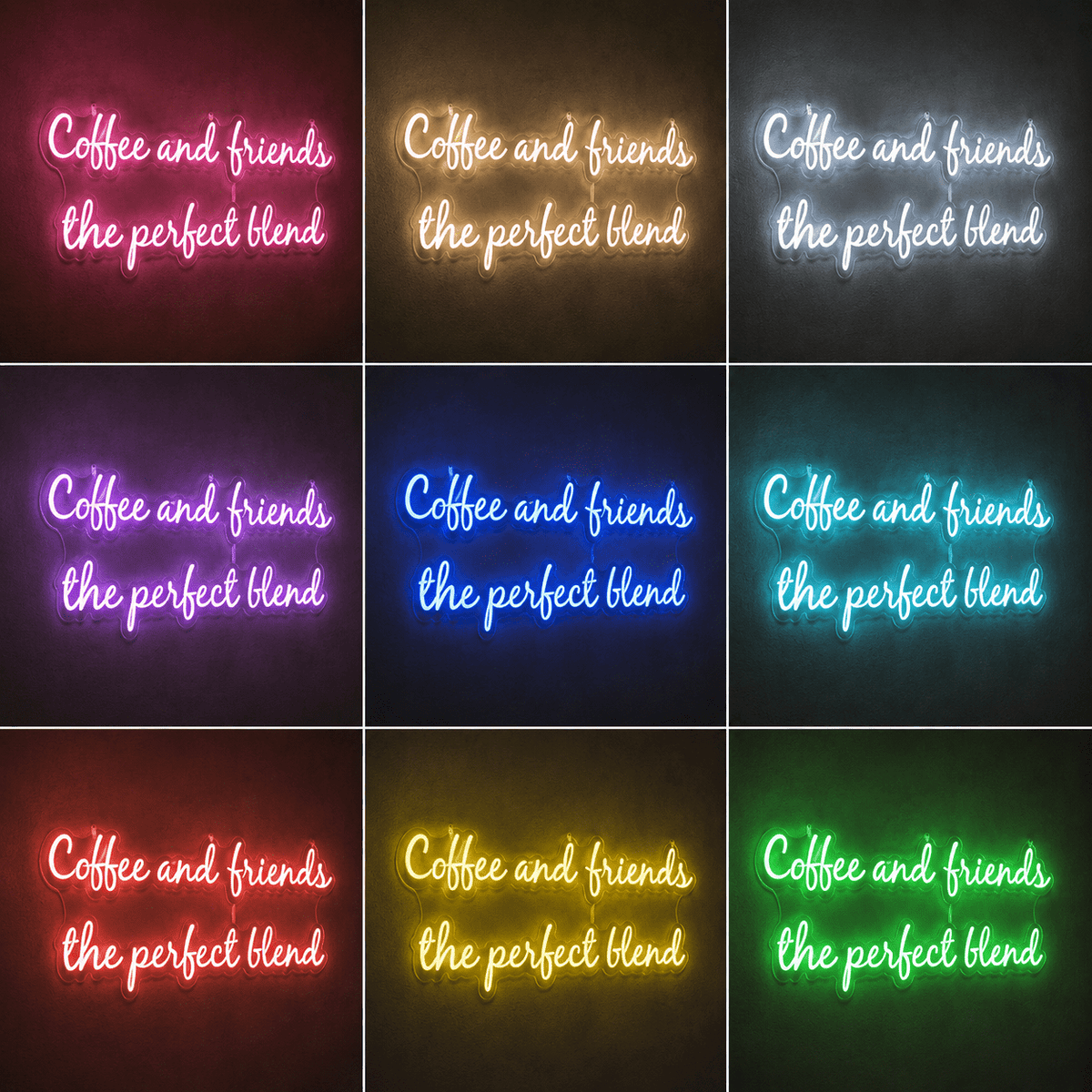 Coffee And Friends The Perfect Blend LED Neon Sign - Shineneon