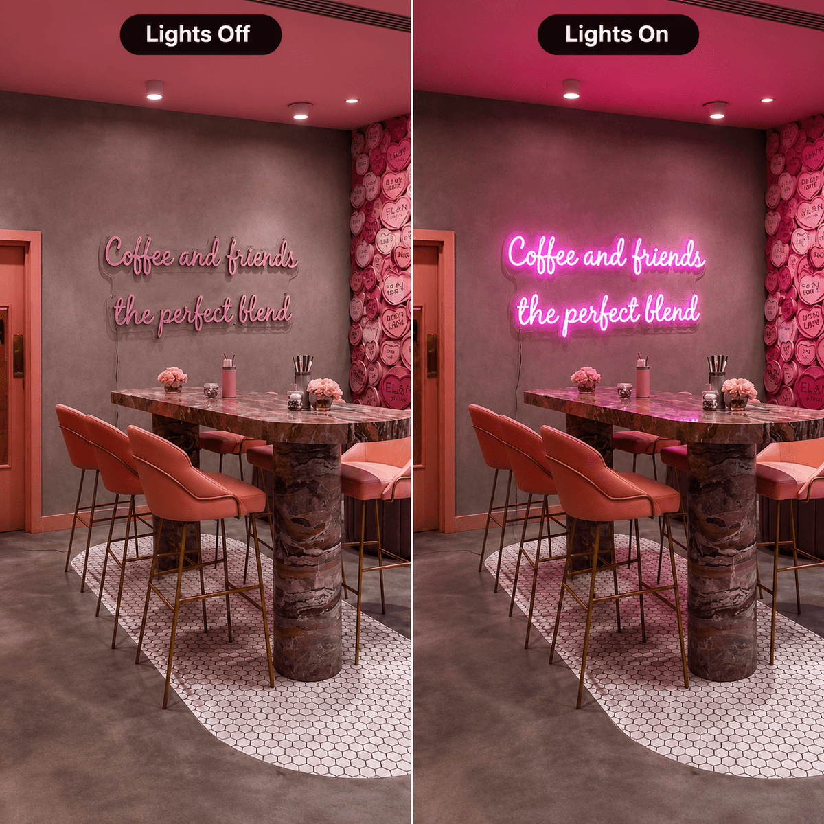 Coffee And Friends The Perfect Blend LED Neon Sign - Shineneon