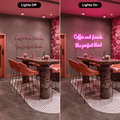 Coffee And Friends The Perfect Blend LED Neon Sign - Shineneon