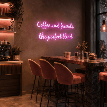 Coffee And Friends The Perfect Blend LED Neon Sign - Shineneon