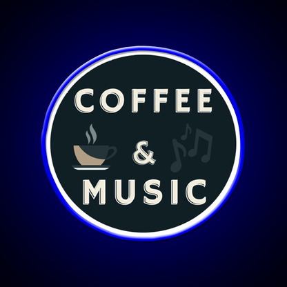 Coffee And Music Cafe Led Neon Sign Espresso Bar Arts Rgb Color