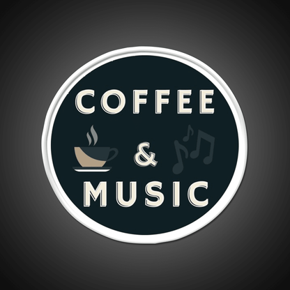 Coffee And Music Cafe Led Neon Sign Espresso Bar Arts Rgb Color - Shineneon