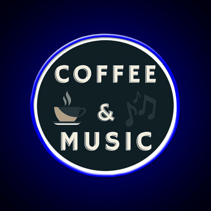 Coffee And Music Cafe Led Neon Sign Espresso Bar Arts Rgb Color - Shineneon