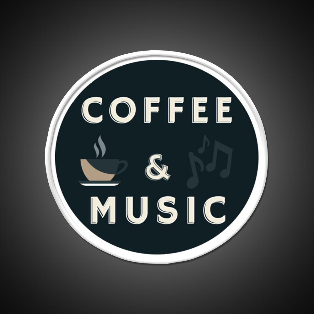 Coffee And Music Cafe Led Neon Sign Espresso Bar Arts Rgb Color