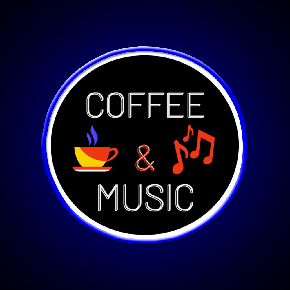 Coffee And Music Colourful Cafe Led Neon Sign Espresso Bar Arts Rgb Color
