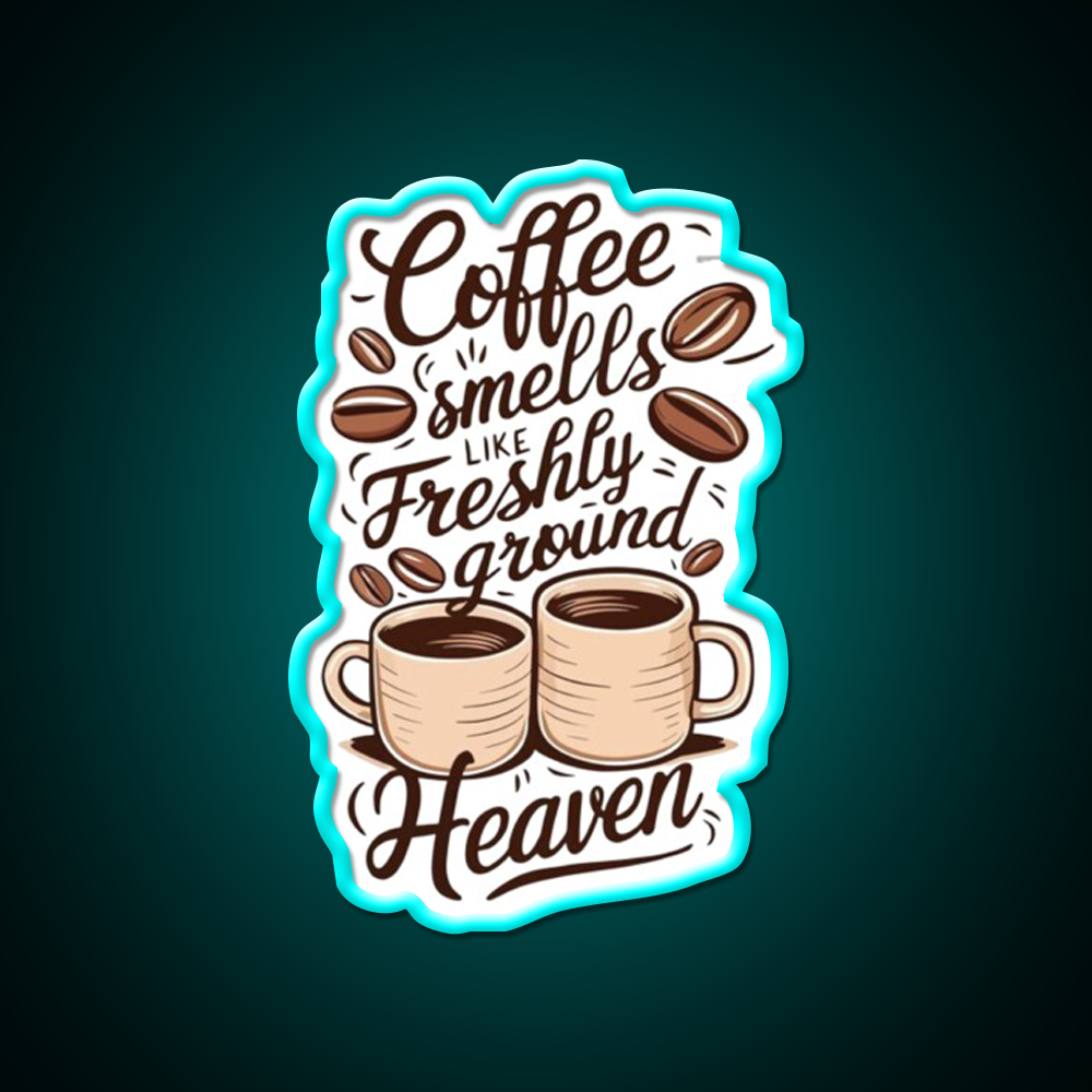 Coffee Aroma Cafe Led Neon Sign Espresso Bar Art Rgb Color