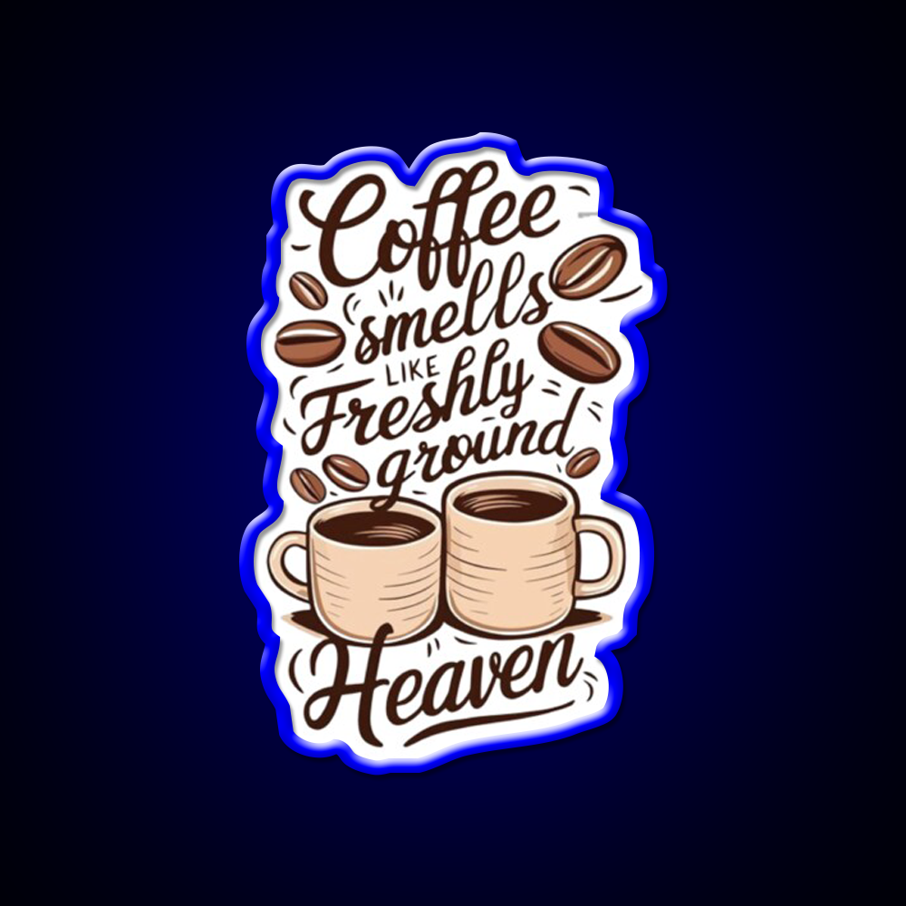Coffee Aroma Cafe Led Neon Sign Espresso Bar Art Rgb Color