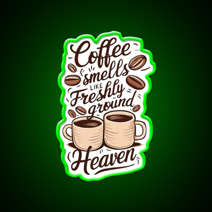 Coffee Aroma Cafe Led Neon Sign Espresso Bar Art Rgb Color