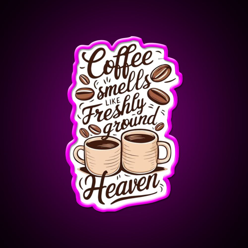 Coffee Aroma Cafe Led Neon Sign Espresso Bar Art Rgb Color