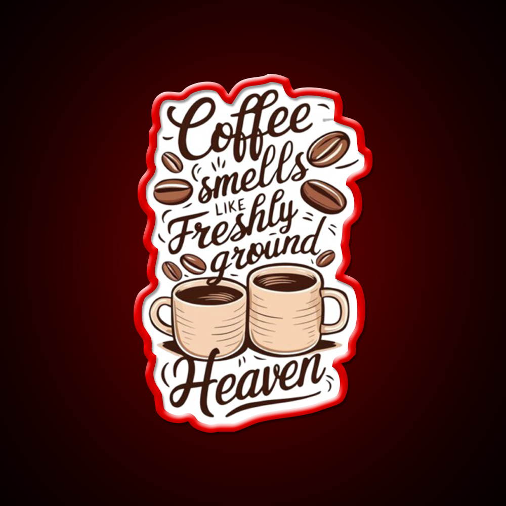 Coffee Aroma Cafe Led Neon Sign Espresso Bar Art Rgb Color