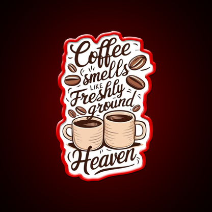 Coffee Aroma Cafe Led Neon Sign Espresso Bar Art Rgb Color