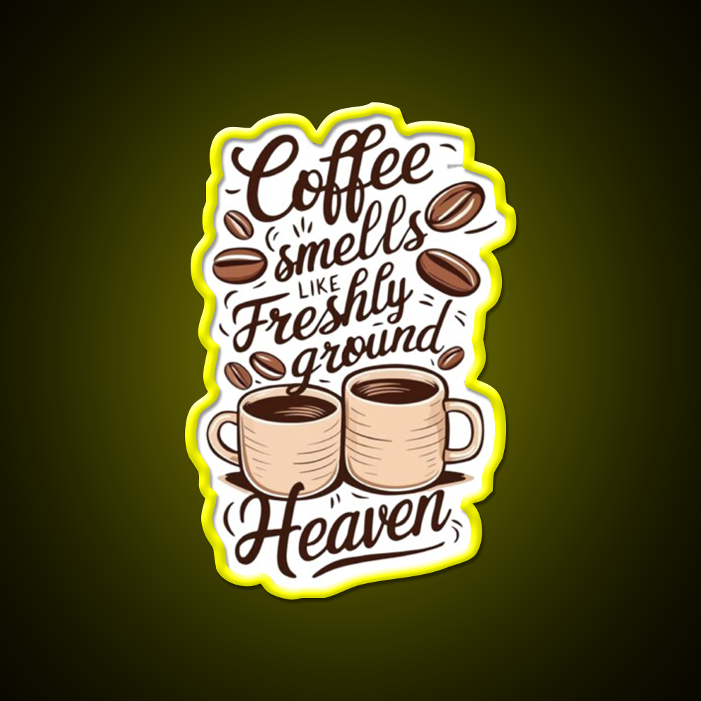 Coffee Aroma Cafe Led Neon Sign Espresso Bar Art Rgb Color