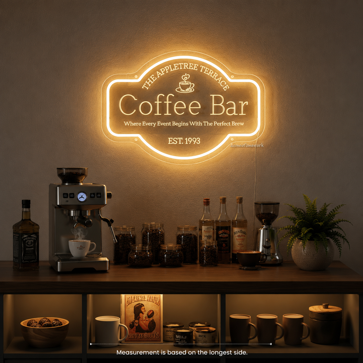 Coffee Bar LED Neon Sign - 04 Size Image