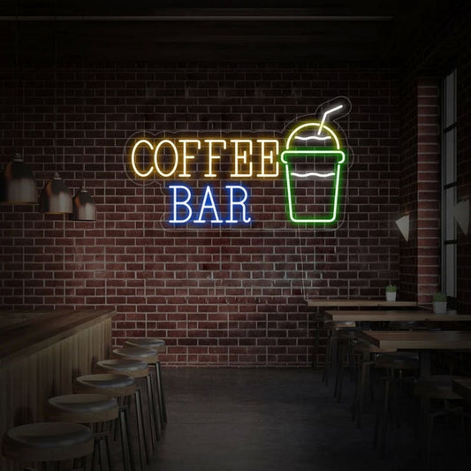 Coffee Bar Led Sign Business Neon Sign