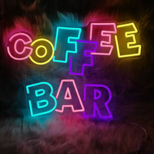 Coffee Bar Led Sign Business Neon Sign For Room