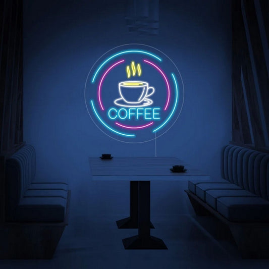 Coffee Bar Led Sign Business Neon Signs Wall Decor