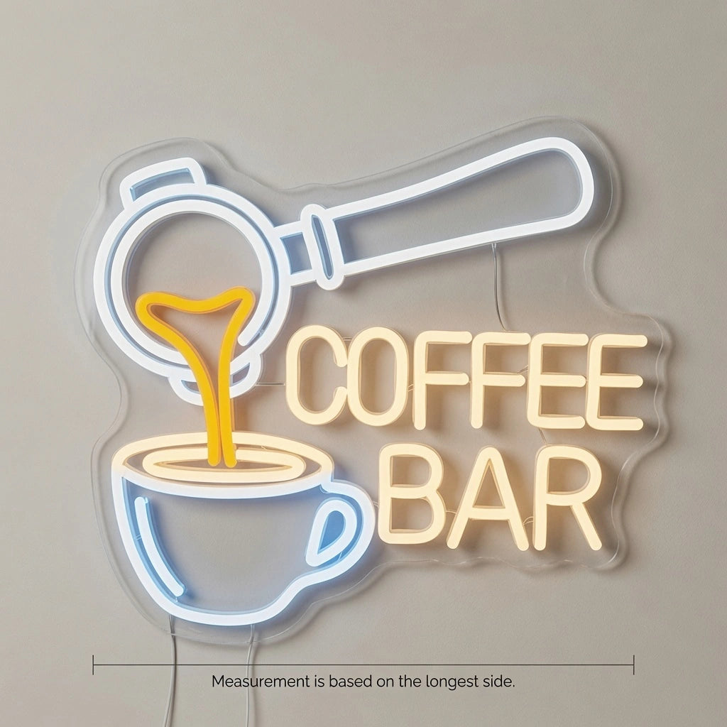 Coffee Bar Room Decor LED Neon Sign - 04 Size Image