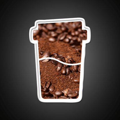 Coffee Bean Dream Art In A Coffee Cup Led Neon Sign Espresso Bar Art Rgb Color - Shineneon