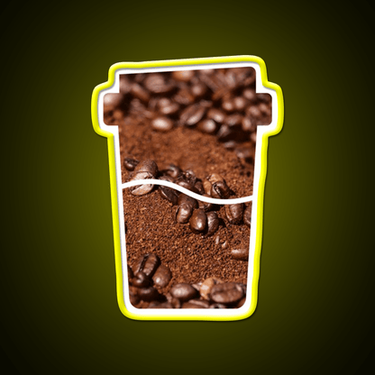 Coffee Bean Dream Art In A Coffee Cup Led Neon Sign Espresso Bar Art Rgb Color - Shineneon