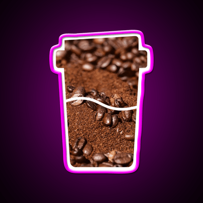 Coffee Bean Dream Art In A Coffee Cup Led Neon Sign Espresso Bar Art Rgb Color - Shineneon