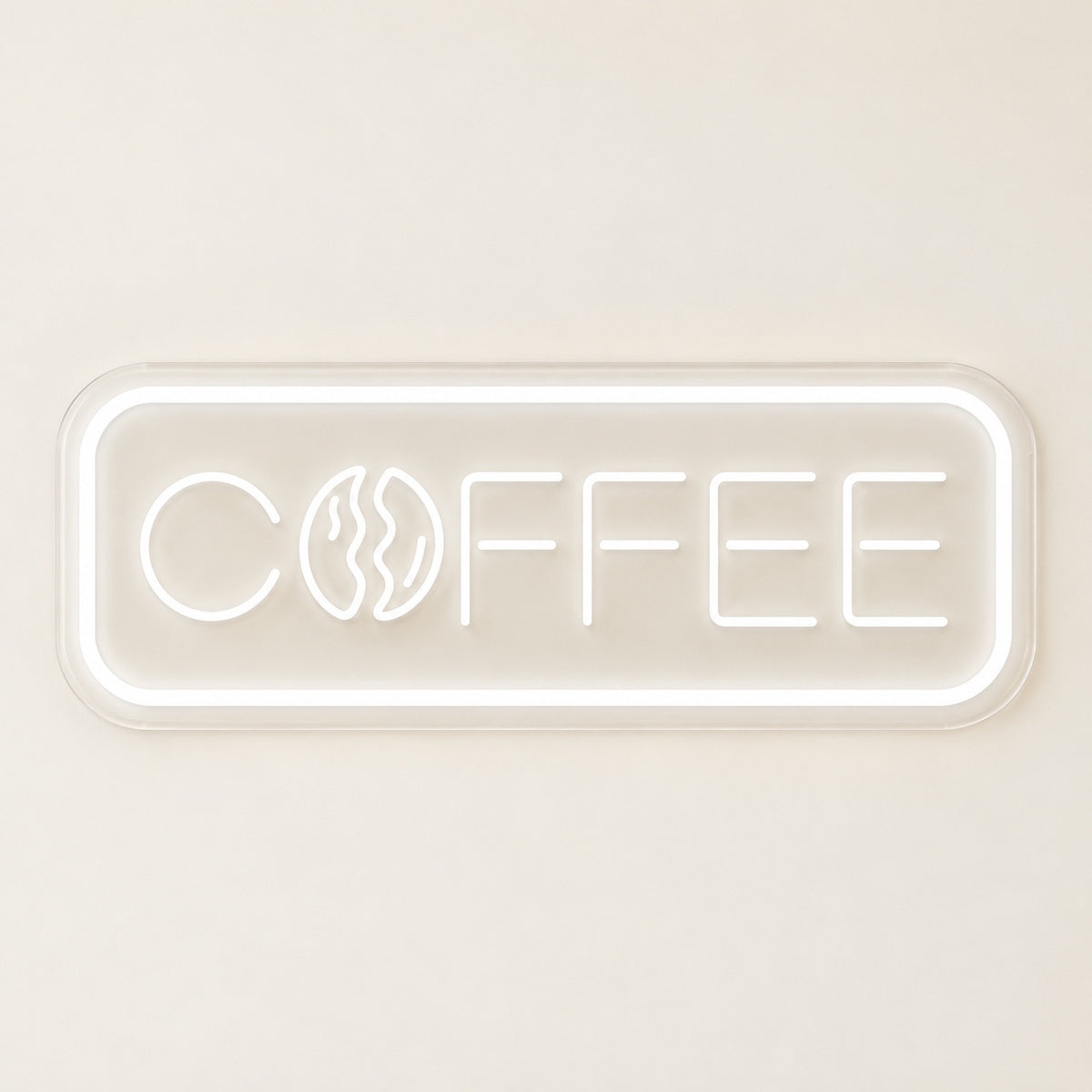Coffee Bean Rounded Frame LED Neon Sign – Shineneon