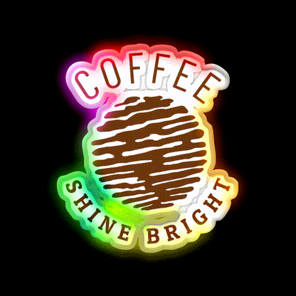 Coffee Books Design Coffee Cafe Led Neon Sign Espresso Bar Art Rgb Color