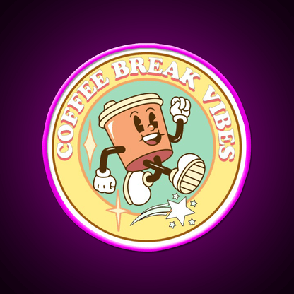 Coffee Break Vibes Cafe Led Neon Sign Espresso Bar Art Rgb Color - Shineneon