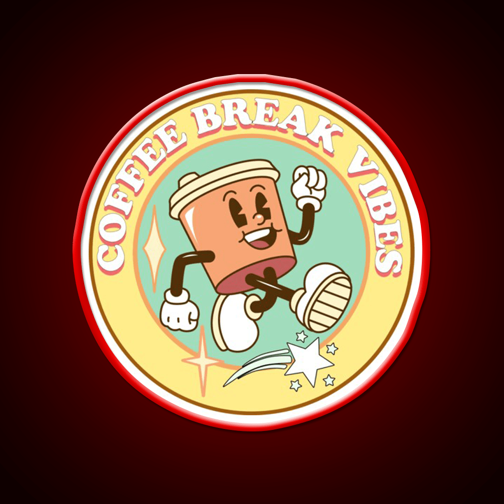 Coffee Break Vibes Cafe Led Neon Sign Espresso Bar Art Rgb Color - Shineneon