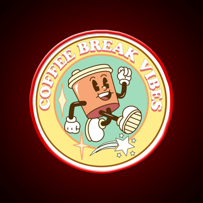 Coffee Break Vibes Cafe Led Neon Sign Espresso Bar Art Rgb Color - Shineneon