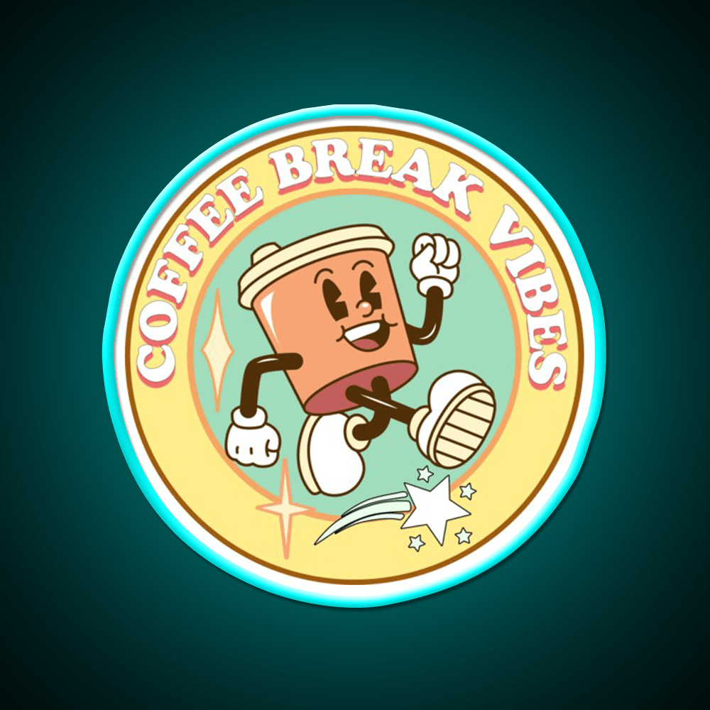 Coffee Break Vibes Cafe Led Neon Sign Espresso Bar Art Rgb Color - Shineneon