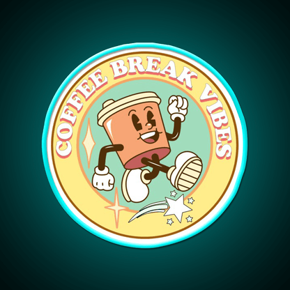 Coffee Break Vibes Cafe Led Neon Sign Espresso Bar Art Rgb Color - Shineneon