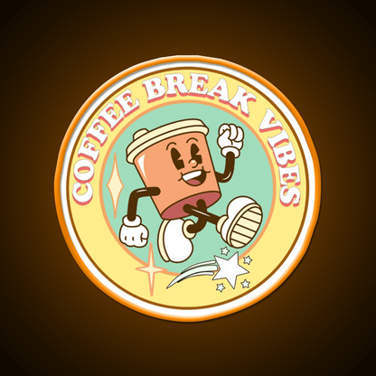Coffee Break Vibes Cafe Led Neon Sign Espresso Bar Art Rgb Color - Shineneon