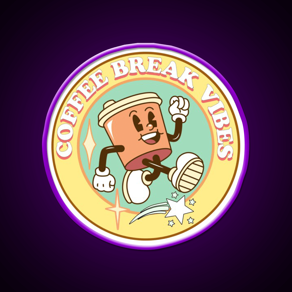 Coffee Break Vibes Cafe Led Neon Sign Espresso Bar Art Rgb Color - Shineneon