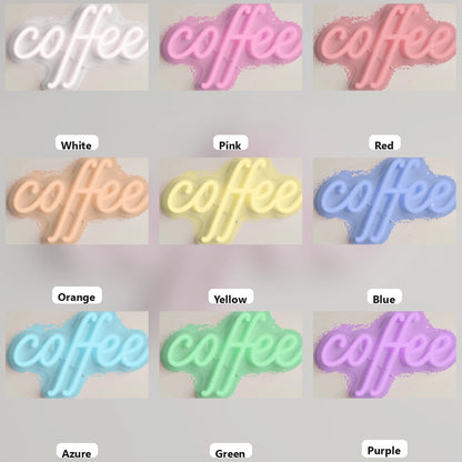 Coffee Business LED Neon Sign - 05 Color Grid
