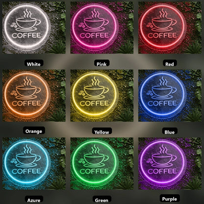 Coffee Business LED Neon Sign Wall Decor - 05 Color Grid