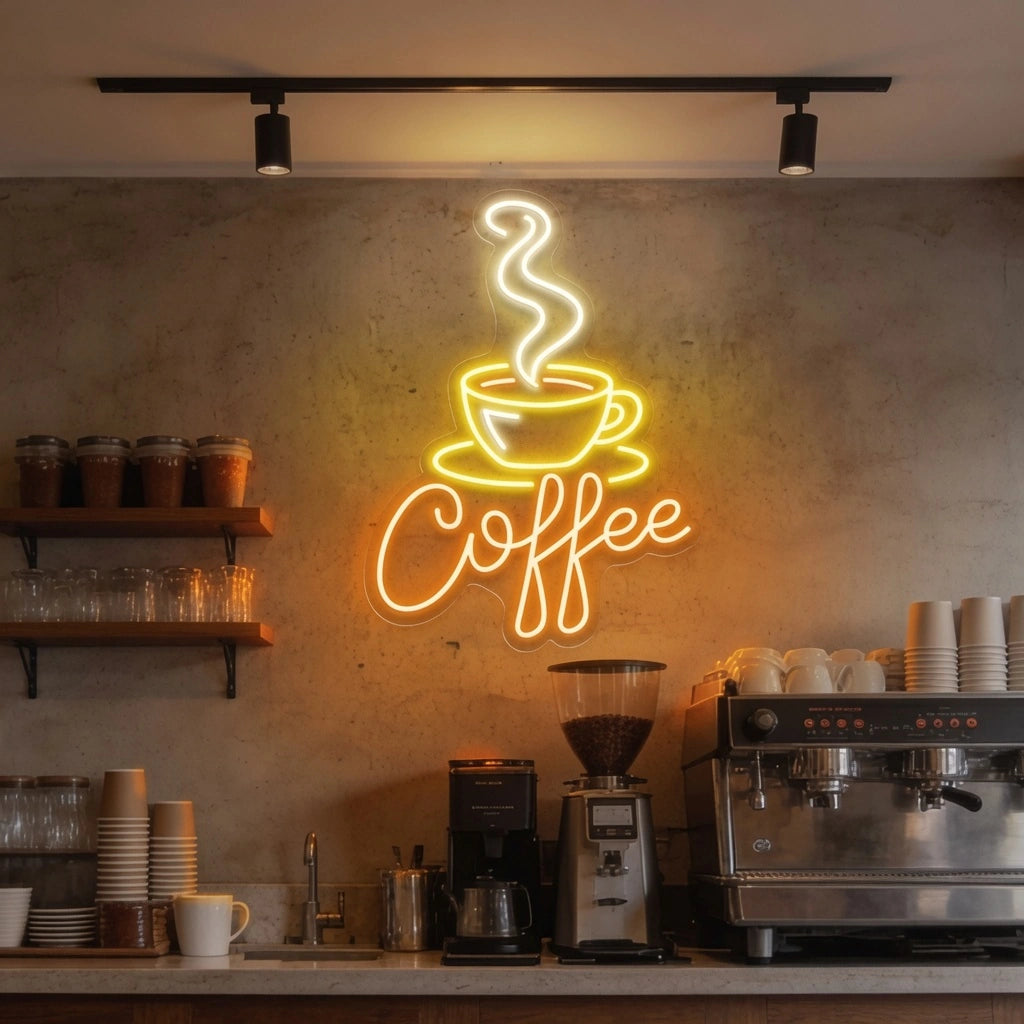 Coffee Cafe Interior Decor LED Neon Sign - 01 Original Product Image