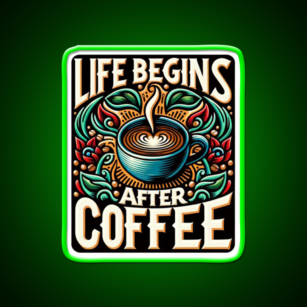 Coffee Cafe Led Neon Sign Espresso Bar Art Bakery Wall Art Rgb Color