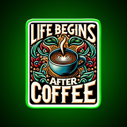 Coffee Cafe Led Neon Sign Espresso Bar Art Bakery Wall Art Rgb Color