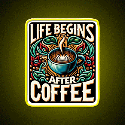 Coffee Cafe Led Neon Sign Espresso Bar Art Bakery Wall Art Rgb Color