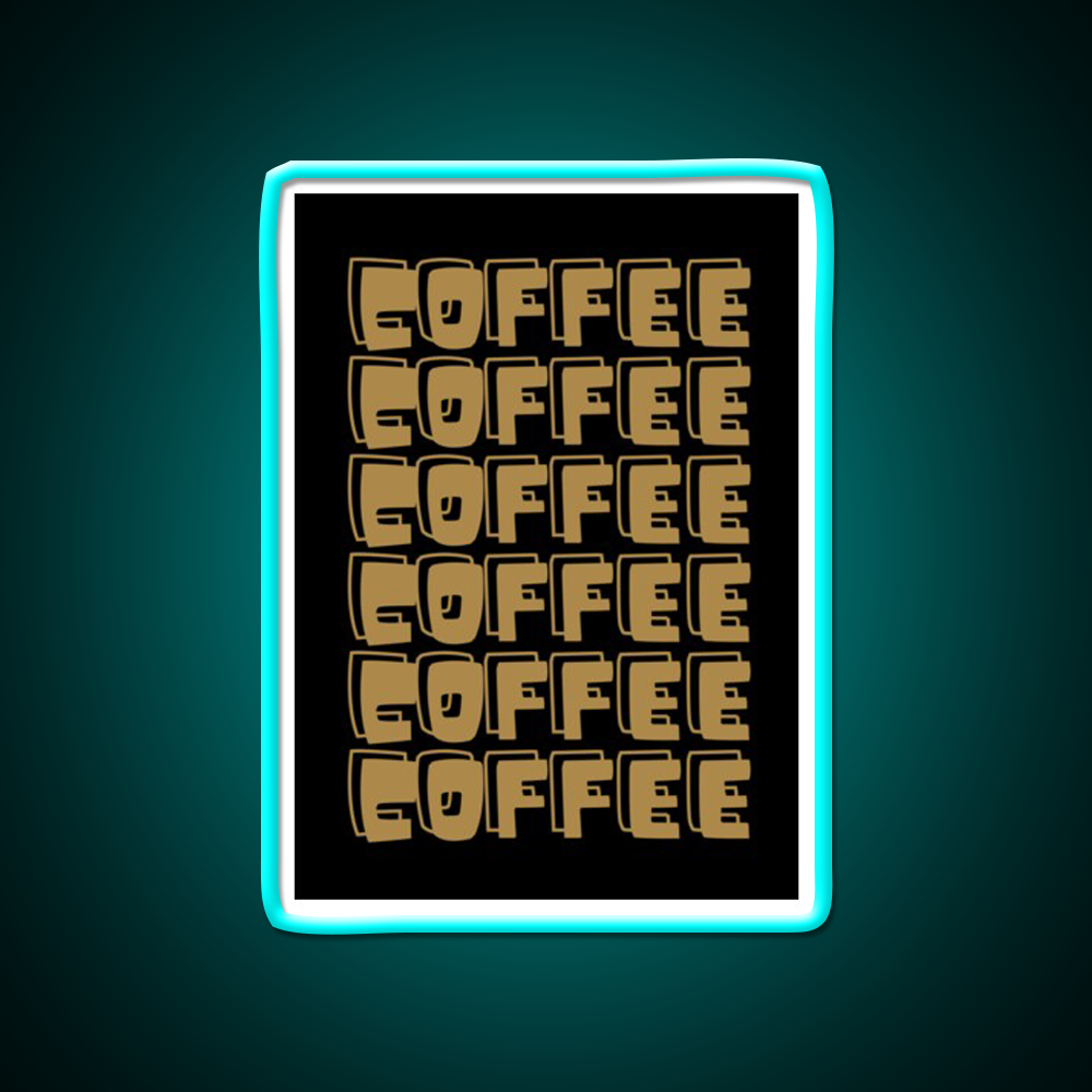 Coffee Cafe Led Neon Sign Espresso Bar Art For Coffee Lover Rgb Color