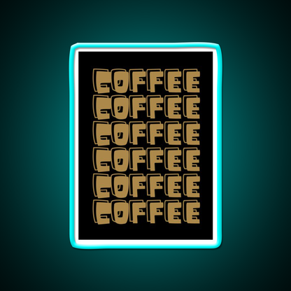 Coffee Cafe Led Neon Sign Espresso Bar Art For Coffee Lover Rgb Color