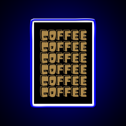 Coffee Cafe Led Neon Sign Espresso Bar Art For Coffee Lover Rgb Color