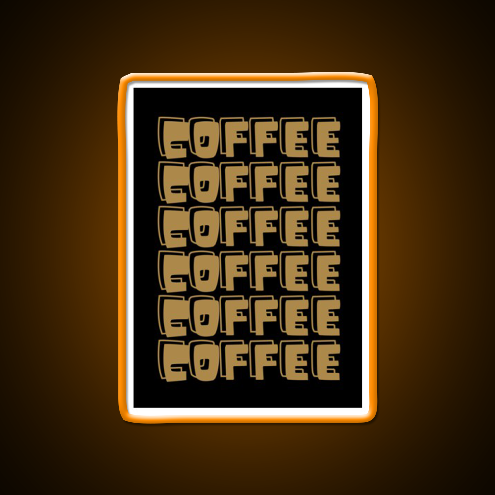 Coffee Cafe Led Neon Sign Espresso Bar Art For Coffee Lover Rgb Color