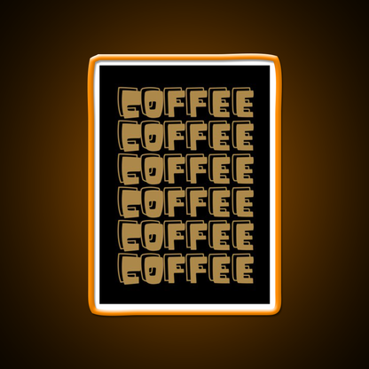Coffee Cafe Led Neon Sign Espresso Bar Art For Coffee Lover Rgb Color
