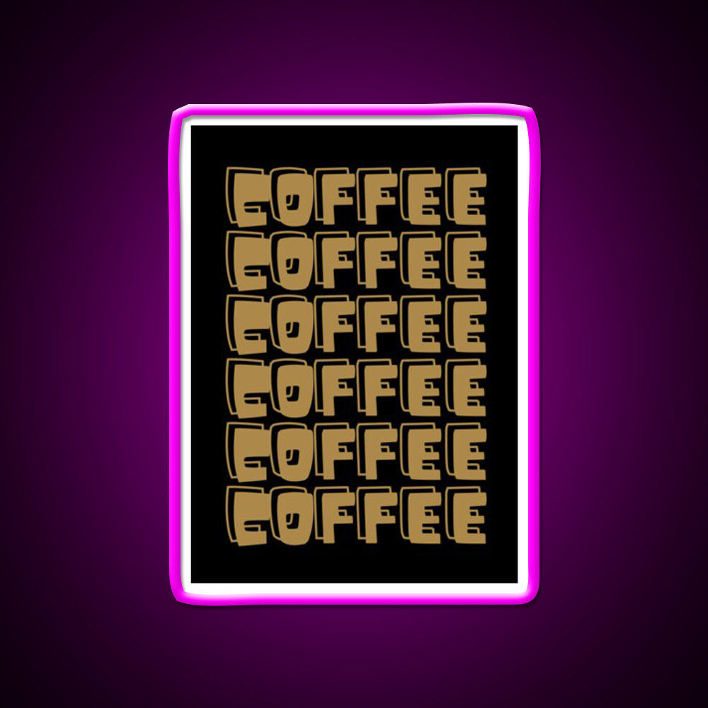 Coffee Cafe Led Neon Sign Espresso Bar Art For Coffee Lover Rgb Color