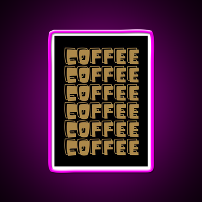 Coffee Cafe Led Neon Sign Espresso Bar Art For Coffee Lover Rgb Color
