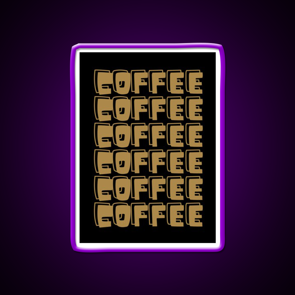 Coffee Cafe Led Neon Sign Espresso Bar Art For Coffee Lover Rgb Color