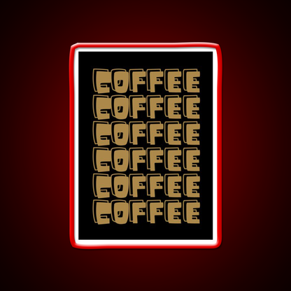 Coffee Cafe Led Neon Sign Espresso Bar Art For Coffee Lover Rgb Color